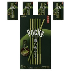glico 格力高 POCKY濃抹茶巧克力棒 2包入, 5個