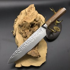 職匠 75層大馬士革 錘紋牛刀「煌」 VG10鋼芯不鏽鋼 刃長20cm, 1個