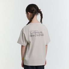 내셔널지오그래픽 키즈NATIONAL GEOGRAPHIC KIDS 케이투 k252UTS990 변형로고 백그래픽 반팔 BEIGE 5007328774 231133