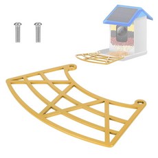 스마트 피더용 버드 퍼치 익스텐더 18.5x10cm/7.28x3.9인치 내구성 있는 팬 모양 금속 퍼치 익스텐더 액세서리 나사 포함 더 많은 새를 유인하고 카메라 시야를, 스마트 피더용 버드 퍼치 익스텐더, 18.5x10cm/