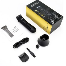 男士私密電動脫毛器 IPX7防水, 黑色, USB款帶充電底座