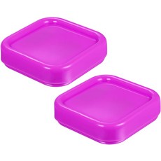 하핑턴 2pcs 마그네틱 핀 쿠션 사각 플라스틱 재봉 홀더 보관 케이스 DIY 프로젝트용 바늘 도구 로즈 레드, Rose Red