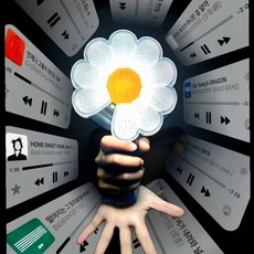 FANPLJUSONE 盆栽造型觸摸感應LED小夜燈 臥室床頭燈 創意裝飾燈, 注意本產品【無場控】, 藍牙款【全套，應援棒+盆栽】