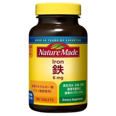 Nature Made 萊萃美 鐵補充錠 6mg, 1罐, 200顆