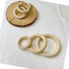 공예재료 내추럴 우드링 나무링 마크라메재료 5.5cm 7cm