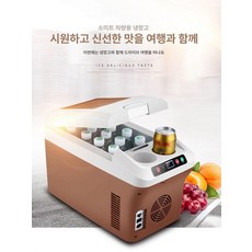 차량용 냉온장고 화물차 대형 냉동 미홀 트럭용 트레일러 차박 쿨러, 65L 냉동 얼음 12V 24V, 1L