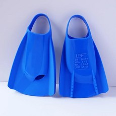 수영 프리다이빙 오리발 스킨스쿠버 다이빙 전문 실리콘 핀 훈련 개구리 신발 스노클링 장비 성인용 짧은 무료, 없음, 14) Blue - L 42-43