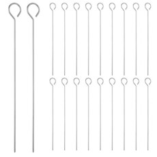 터키 트러싱용 20.3cm(8인치) 칠면조 레이서 스테인리스 스틸 금속 꼬치 랩 칠면조 레이서 로스트 구스 니들 바베큐 꼬치 바베큐 바베큐 요리 주방 치킨 로스트 용품, 터키 트러싱용 20.3cm(8인치) 칠면조 레이서 스테