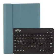 Powerway iPad 10.9吋(Air5/Air4)專用藍牙鍵盤皮套 時座型 注音倉頡 筆槽 保固一年, 軍墨綠