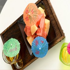 쥬넛 과일 도시락 디저트 우산 꼬지 40p 대나무이쑤시개 핑거푸드픽