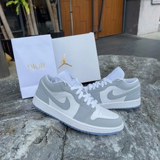 JORDAN 1 low 小精品 冰底 質感 限量 夯 DC0774105, 1個, 白色,235