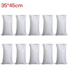 침수방지 모래주머니 차수막 홍수 조절 샌드백 재사용 가능한 폴리프로필렌 플라스틱 대용량 보관 가방 35x4 30x60 45x75cm 5-10 개, 2)35X45cm  10pcs