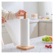 우드 키친타올 거치대 키친타올스탠드 키친타월걸이 키친타올봉