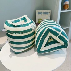 성인용 암튜브 워터파크 물놀이 고래 대형 특 원형, 그린스트라이프, 1개