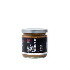 【真老麻油】 純白芝麻醬 200g 一入 純素 無添加 麻醬 拌麵 醬料 抹醬 白 芝麻 醬 推薦 三峽, 1個