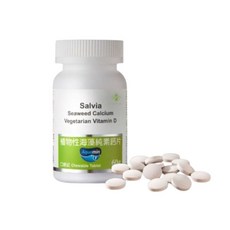 SALVIA 植物性海藻鈣片, 1個, 60顆