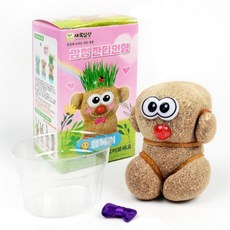 감정 잔디 인형 플유 랜덤 키우기 반려 식물, 1개