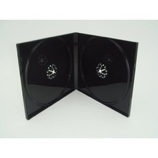 【臺灣製造】雙片裝10mmPP黑色鏡面光碟盒(CD盒/DVD盒/CD殼/有膜), 1個