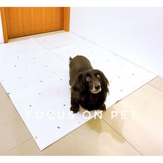 韓國寵物地墊(7mm) 寵物止滑防水墊, 1個, 彩虹豆,60x70(單塊）走廊款
