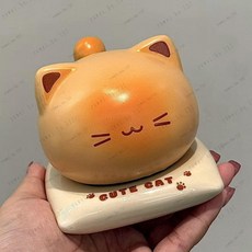 閃 出貨 陶瓷泡麵碗碗 烤麵包小貓碗 小貓碗 烤麵包小貓泡麵碗 泡麵碗 烤麵包小貓係列全套餐具, 烤麪包貓咪牙籤筒, 1個