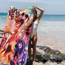 애니메이션 비치 수영 타월 흡 수건 선물 여행 캠핑, 1개, I. z2