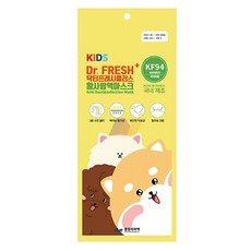 닥터프레시플러스 황사 방역 마스크 KF94 소형 흰색 개별포장 30개입, 상세페이지 참조