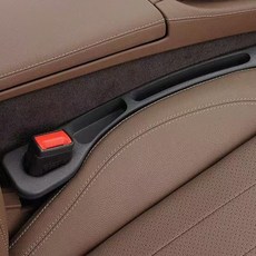 모무디슈 자동차 조수석+보조석 사이드 포켓 틈새쿠션 수납 우레탄 차량용 악세서리, 2세트, 솔리드블랙