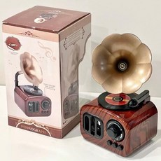 復古留聲機造型音樂盒 文藝裝飾桌面擺件, 留聲機造型音樂盒禮盒裝,環保出口安全材質