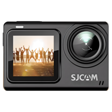 SJCAM SJ8 雙螢幕運動相機，4K防水攝影機，前後雙螢幕設計，輕巧便攜, 黑色+Sandisk PRO-128G 紅黑卡, SJ8 Dual Screen