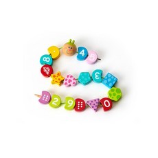 어린이 숫자놀이 패턴블록 애벌레실꿰기 수업 놀이방 어린이집 선물