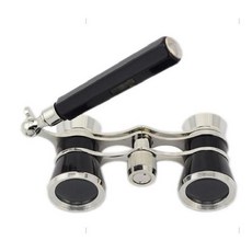 미니 쌍연경 콘서트 망원경 휴대용 손잡이 오페라글라스 빈티지, K