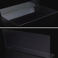 라이즈올 일반 L형 투명 칸막이 20x12cm 1P 책장수납공간구획칸막이 서랍정리수납칸분할칸막이