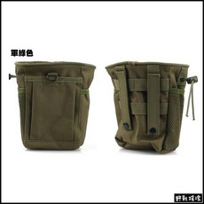 【野戰搖滾-生存遊戲】MOLLE小型彈匣回收袋 雜物袋, 1個, 軍綠色