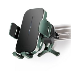 Cosy 삼성 갤럭시 S26/S25/S24/S23/S22/S21/S20/S10 플러스 울트라 15W 무선충전 자동코일스캔 차량용 송풍구 거치대, 블랙