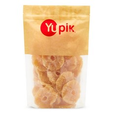 Yupik 파인애플 링 황산염 프리 1kg(2.2파운드) (997.9g(3.5온스) 글루텐 프리 코셔 달콤한 열대 건조 과일 슬라이스 파인애플 쫄깃한 섬유질 과일, Yupik 파인애플 링, 황산염 프리, 1kg(2.2파