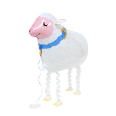 귀여운 동물 산보 산책풍선 워킹 풍선 헬륨 끌고다니는 동물, 2개, 양