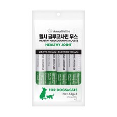 애니홀릭 강아지 고양이 헬시 글루코사민 관절 건강 보조제 치킨 (14gx4ea), 뼈/관절강화, 색상:[색상]본상품