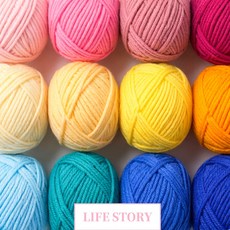 생활스토리 몽실몽실 구름 뜨개실, 12개, A세트 12개, A세트