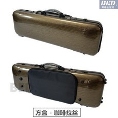 開票琴盒4/4小提琴琴盒碳纖維小提琴盒子 小提琴專用背包 輕便雙肩背帶 譜袋密碼鎖 抗壓航空託運樂器配件, 1個, 咖啡拉絲, 咖啡拉絲