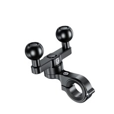 라이더굿즈 KEWIG 램마운트 호환 고프로 액션캠 핸드폰 스쿠터 더블 볼마운트 2볼 거치대, 핸들바용2구