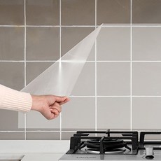 방수 접착식 주방 투명 시트지 60x90 빅사이즈 [붙이는 부엌 씽크대 주방오염방지 찌든때 기름때 싱크대시트지 셀프 필름지], 1개
