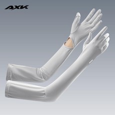 AXK 長袖防曬手套, 1個, AXK 長袖 淺灰,均碼-冰冰涼涼