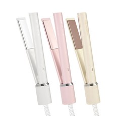 DREAM TREND 迷你便攜式直髮夾 陶瓷塗層恆溫快速加熱 雙重防燙國際電壓, 可可蛋奶黃, S-12