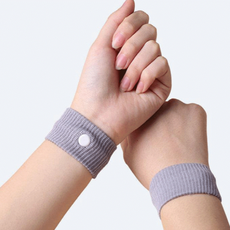 입덧 완화 손목 밴드 내관혈 자극 임신초기 임신 출산 산모 임산부 육아 축하 선물 용품, 흰색