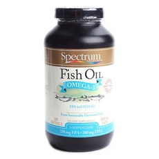 Spectrum Essentials 魚油 Omega-3 1000mg 軟膠囊, 250 件, 1個, 250錠