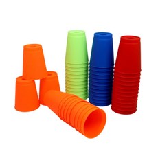 스포츠용 스택킹컵 스피드 컵쌓기, 레드, 1세트, 레드 12p 파우치 1p