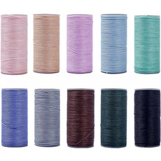 왁스 실 루비키 코드 원형 가죽 공예 도구 0가지 색상 손 바느질 뜨개질 DIY 065MM25M B, 1세트, a-0.8MM -15M
