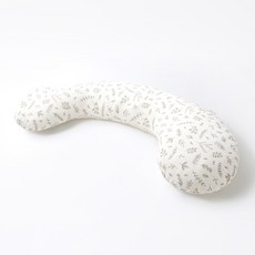 Hugsie美國棉設計款孕婦枕【舒棉款】月亮枕 哺乳枕 側睡枕, 香草蒔分,S(身高158cm以下)