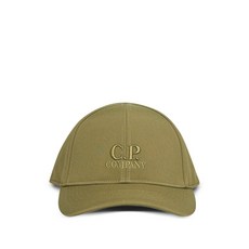 C.P.컴퍼니 로고 자수 베이스볼 캡 모자