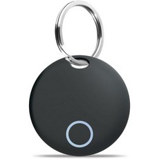 열쇠 찾기 수하물 추적 태그 (나의 찾기 앱(iOS 전용)과 연동) 열쇠 지갑 여행가방 자전거 등 소지품 위치 배터리 교체 가능 IP67 방수 블랙 1개입, 1 PACK